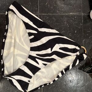 NWT Ralph Lauren Zebra O-ring Bikini Bottom 16